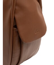LESAC TRIO Sac &agrave; dos en cuir nappa chocolat - Sacs pour Femme - 7