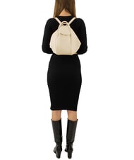 LESAC TRIO Sac &agrave; dos en cuir nappa rose poudr&eacute; - Sacs pour Femme - 6