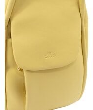 LESAC TRIO Sac &agrave; dos en cuir nappa jaune - Sacs pour Femme - 7
