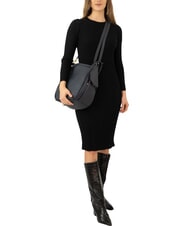 LESAC TRIO Sac &agrave; dos en cuir nappa bleu - Sacs pour Femme - 5