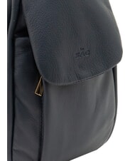 LESAC TRIO Sac &agrave; dos en cuir nappa bleu - Sacs pour Femme - 7