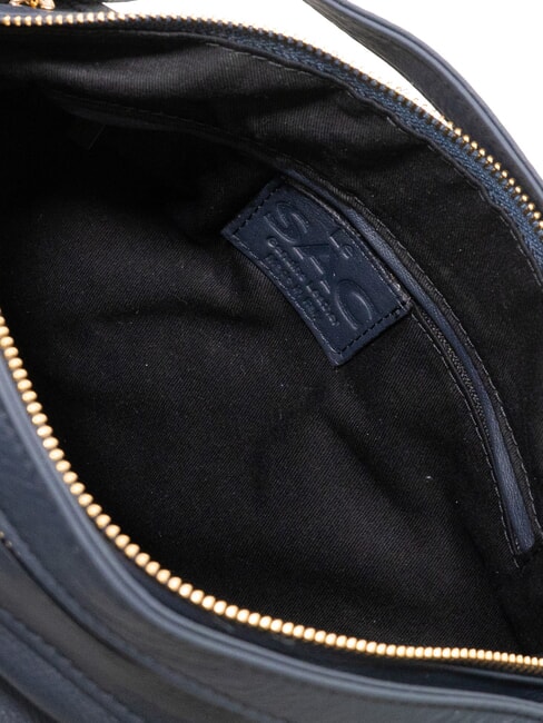 TRIO Sac &agrave; dos en cuir nappa bleu - Sacs pour Femme