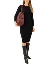 LESAC TRIO Sac &agrave; dos en cuir nappa raisin marc - Sacs pour Femme - 4