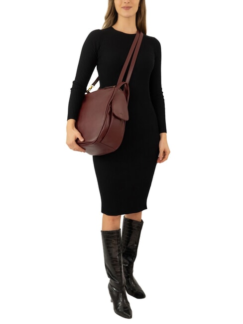 TRIO Sac &agrave; dos en cuir nappa raisin marc - Sacs pour Femme