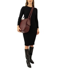 LESAC TRIO Sac &agrave; dos en cuir nappa raisin marc - Sacs pour Femme - 5