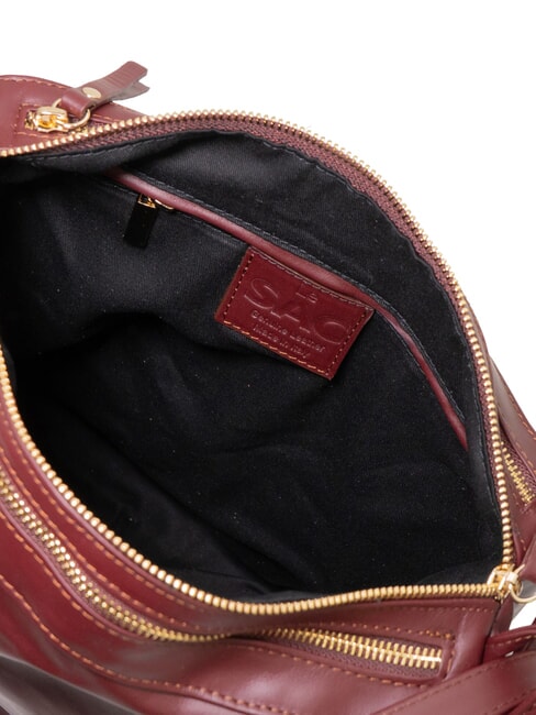 TRIO Sac &agrave; dos en cuir nappa raisin marc - Sacs pour Femme