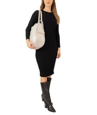 LESAC TRIO Sac &agrave; dos en cuir nappa caf&eacute;25 - Sacs pour Femme - 4