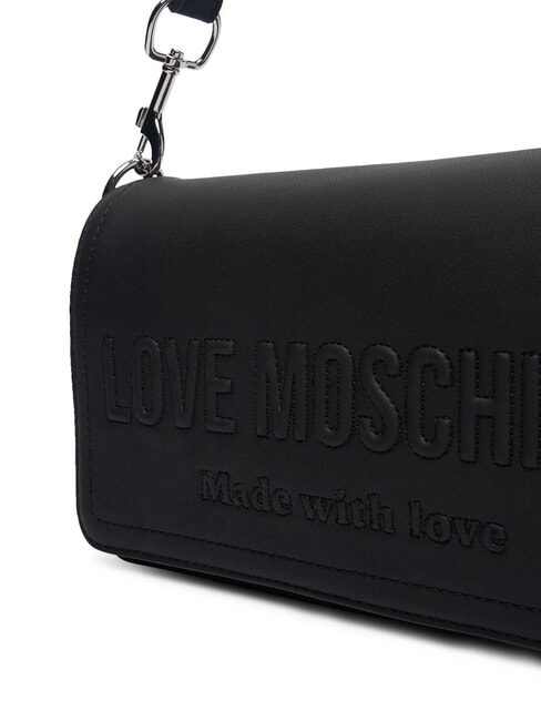 SIGNATURE LOVE Sac bandouli&egrave;re &agrave; rabat Noir - Sacs pour Femme