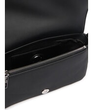 LOVE MOSCHINO SIGNATURE LOVE Sac bandouli&egrave;re &agrave; rabat Noir - Sacs pour Femme - 5