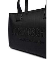 LOVE MOSCHINO SIGNATURE LOVE sac &agrave; bandouli&egrave;re Noir - Sacs pour Femme - 3
