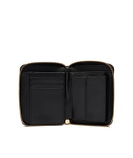 LOVE MOSCHINO EMBOSSED portefeuille zipp&eacute; de taille moyenne Noir - Portefeuilles Femme - 2