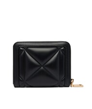 LOVE MOSCHINO EMBOSSED portefeuille zipp&eacute; de taille moyenne Noir - Portefeuilles Femme - 3