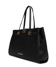 LOVE MOSCHINO SOFT SCULPT sac &agrave; bandouli&egrave;re Noir - Sacs pour Femme - 2