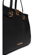 LOVE MOSCHINO SOFT SCULPT sac &agrave; bandouli&egrave;re Noir - Sacs pour Femme - 3