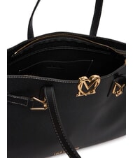 LOVE MOSCHINO SOFT SCULPT sac &agrave; bandouli&egrave;re Noir - Sacs pour Femme - 5