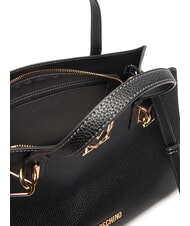 LOVE MOSCHINO SOFT SCULPT Sac &agrave; main avec bandouli&egrave;re Noir - Sacs pour Femme - 5
