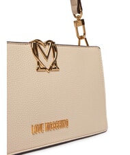 LOVE MOSCHINO SOFT SCULPT sac bandouli&egrave;re Ivoire - Sacs pour Femme - 3