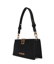 LOVE MOSCHINO SOFT SCULPT sac bandouli&egrave;re Noir - Sacs pour Femme - 2
