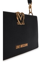 LOVE MOSCHINO SOFT SCULPT sac bandouli&egrave;re Noir - Sacs pour Femme - 3