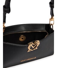 LOVE MOSCHINO SOFT SCULPT sac bandouli&egrave;re Noir - Sacs pour Femme - 5