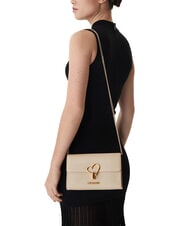 LOVE MOSCHINO HEART TURNLOCK Petit sac bandouli&egrave;re Ivoire - Sacs pour Femme - 5