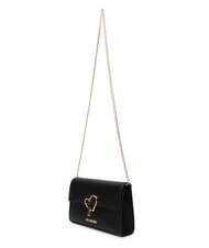 LOVE MOSCHINO HEART TURNLOCK Petit sac bandouli&egrave;re Noir - Sacs pour Femme - 4