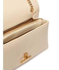 LOVE MOSCHINO HEART TURNLOCK Sac bandouli&egrave;re convertible Ivoire - Sacs pour Femme - 6