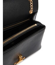 LOVE MOSCHINO HEART TURNLOCK Sac bandouli&egrave;re convertible Noir - Sacs pour Femme - 6