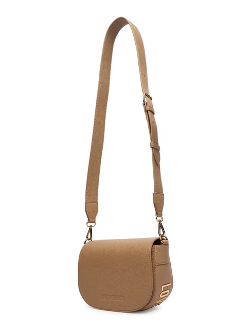 GIANT Sac bandouli&egrave;re &agrave; rabat beige - Sacs pour Femme