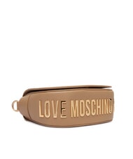 LOVE MOSCHINO GIANT Sac bandouli&egrave;re &agrave; rabat beige - Sacs pour Femme - 5