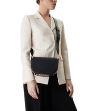 LOVE MOSCHINO GIANT Sac bandouli&egrave;re &agrave; rabat beige - Sacs pour Femme - 7