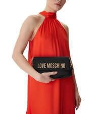 LOVE MOSCHINO BOLD LOVE sac bandouli&egrave;re &agrave; cha&icirc;ne Noir - Sacs pour Femme - 5