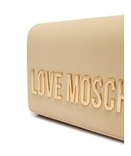 LOVE MOSCHINO SMART DAILY Pochette avec bandouli&egrave;re cha&icirc;ne beurre - Sacs pour Femme - 3
