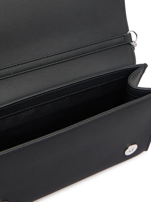 SMART DAILY Pochette avec bandouli&egrave;re cha&icirc;ne laque noire - Sacs pour Femme