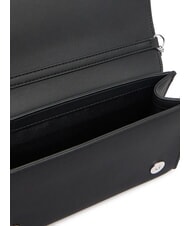 LOVE MOSCHINO SMART DAILY Pochette avec bandouli&egrave;re cha&icirc;ne laque noire - Sacs pour Femme - 6