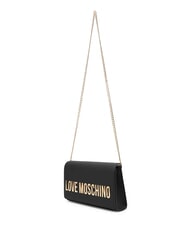 LOVE MOSCHINO SMART DAILY Pochette avec bandouli&egrave;re cha&icirc;ne Noir - Sacs pour Femme - 4
