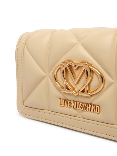 EMBOSSED Mini sac bandouli&egrave;re en m&eacute;tal beurre - Portefeuilles Femme