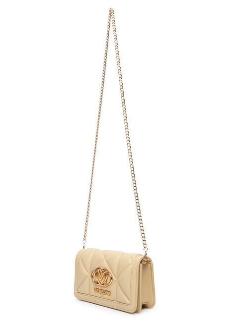 EMBOSSED Mini sac bandouli&egrave;re en m&eacute;tal beurre - Portefeuilles Femme