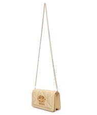 LOVE MOSCHINO EMBOSSED Mini sac bandouli&egrave;re en m&eacute;tal beurre - Portefeuilles Femme - 4
