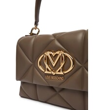 LOVE MOSCHINO EMBOSSED Sacoche avec bandouli&egrave;re boue - Sacs pour Femme - 4