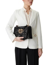 LOVE MOSCHINO EMBOSSED Sacoche avec bandouli&egrave;re Noir - Sacs pour Femme - 5