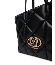 LOVE MOSCHINO EMBOSSED sac &agrave; bandouli&egrave;re Noir - Sacs pour Femme - 3