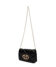 LOVE MOSCHINO EMBOSSED Sac bandouli&egrave;re &agrave; rabat Noir - Sacs pour Femme - 4