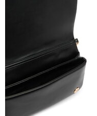 LOVE MOSCHINO EMBOSSED Sac bandouli&egrave;re &agrave; rabat Noir - Sacs pour Femme - 6