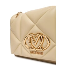 LOVE MOSCHINO EMBOSSED Sac bandouli&egrave;re convertible beurre - Sacs pour Femme - 4