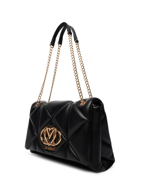 EMBOSSED Sac bandouli&egrave;re convertible Noir - Sacs pour Femme