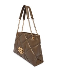 LOVE MOSCHINO EMBOSSED Sac bandouli&egrave;re avec anses en cha&icirc;ne boue - Sacs pour Femme - 2