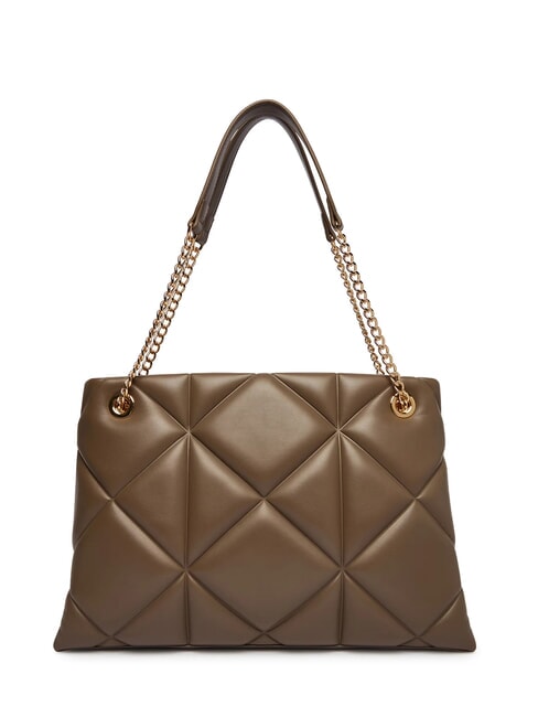 EMBOSSED Sac bandouli&egrave;re avec anses en cha&icirc;ne boue - Sacs pour Femme