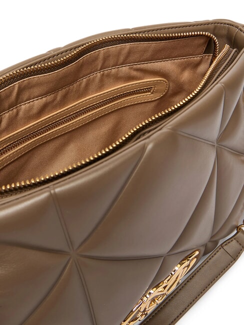 EMBOSSED Sac bandouli&egrave;re avec anses en cha&icirc;ne boue - Sacs pour Femme