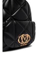 LOVE MOSCHINO EMBOSSED Sac &agrave; dos avec poche Noir - Sacs pour Femme - 4